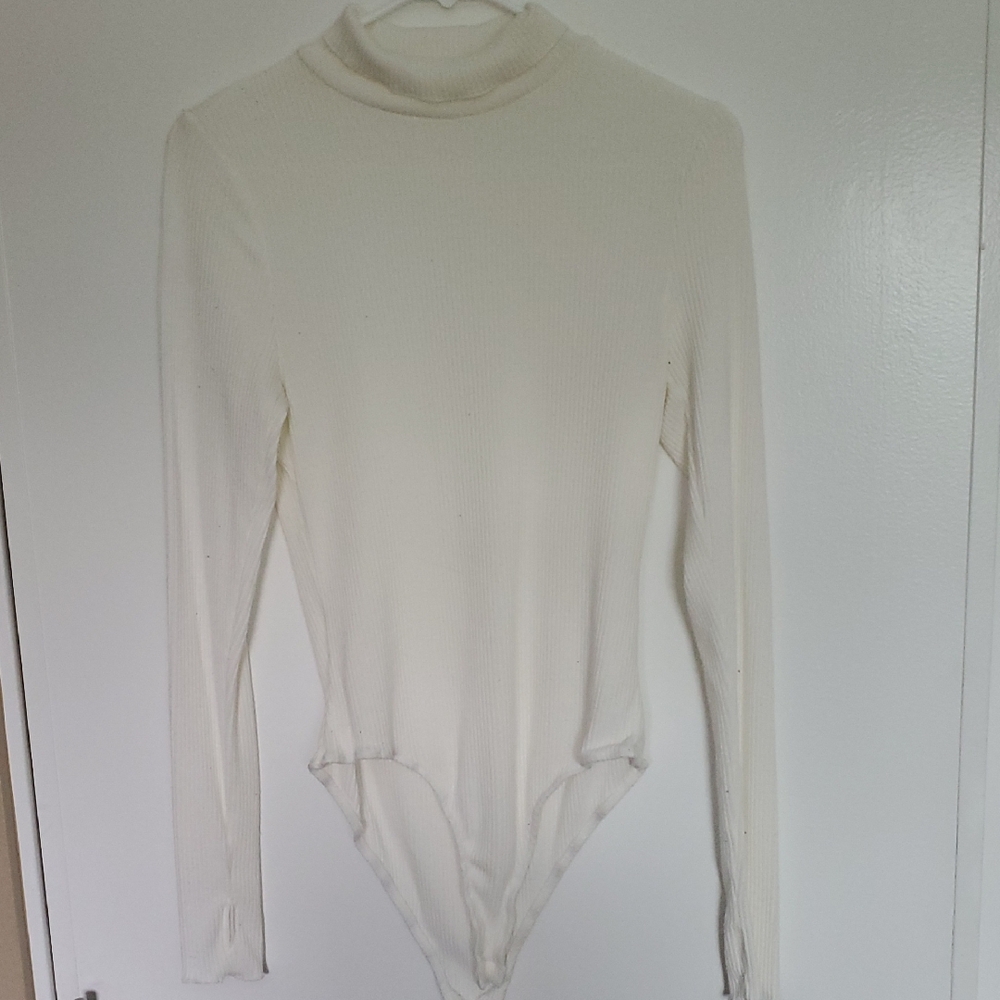 FP Movement by Free People Ivory Ribbed Bodysuit - Picture 2 of 10